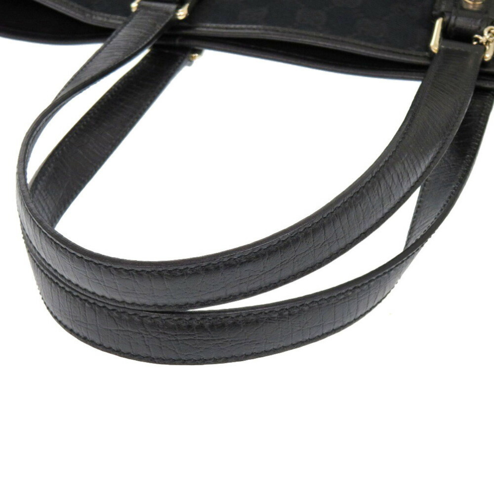 GUCCI Authentic Black Canvas Tote Bag - Picture 7 of 10